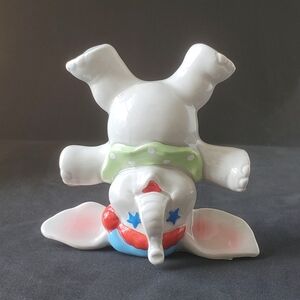 Vintage Norcrest Tumbling Elephant Porcelain Collectible Figurine made in Japan